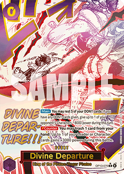 Divine Departure (OP13-076) (V.2) OP13 Alternate Art Excellent Englisch