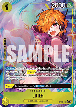 Lilith (OP13-113) (V.2) OP13 Alternate Art Near Mint Englisch