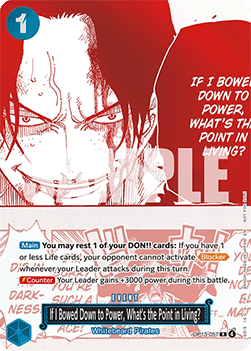 If I Bowed Down to Power, What's the Point in Living? (OP13-057) (V.1) UP Rare Excellent Englisch