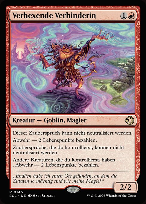 Verhexende Verhinderin ECL-145 Rare Good Deutsch Foil