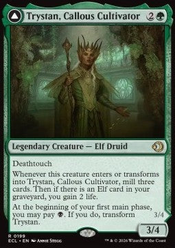 Trystan, Callous Cultivator // Trystan, Penitent Culler ECL-199 Rare Near Mint Englisch