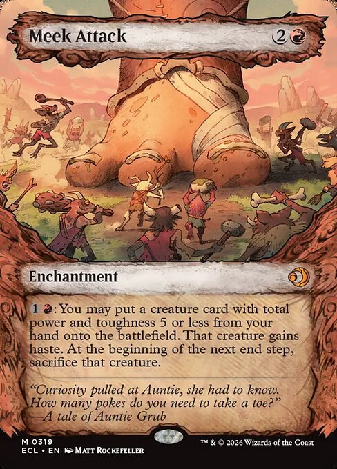 Meek Attack (V.1) XECL-319 Mythic Near Mint Englisch Foil