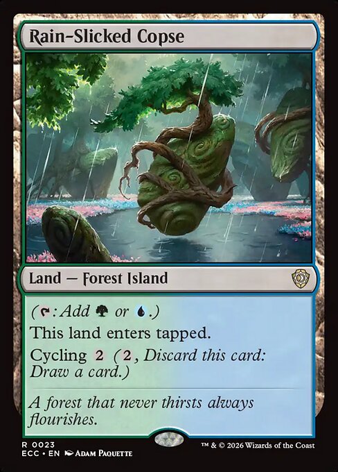 Rain-Slicked Copse ECC-23 Rare Light Played Englisch