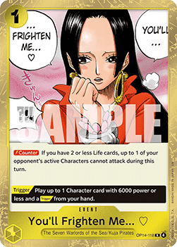 You'll Frighten Me...  (OP14-118) (V.1) OP14 Rare Near Mint Englisch