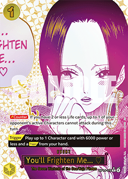 You'll Frighten Me...  (OP14-118) (V.2) OP14 Alternate Art Near Mint Englisch