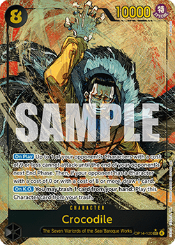 Crocodile (OP14-120) (V.2) OP14 Alternate Art Near Mint Englisch