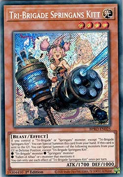 Tri-Brigade Springans Kitt (V.1) BPRO-EN025 Secret Rare Excellent Englisch 1. Auflage