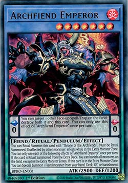 Archfiend Emperor BPRO-031 Ultra Rare Near Mint Englisch 1. Auflage