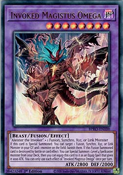 Beschworener Magistus Omega (V.1) BPRO-100 Ultra Rare Excellent Deutsch 1. Auflage