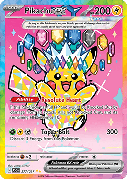 Pikachu ex ASC-277 Special Illustration Rare Near Mint Englisch