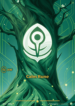 Calm Rune (V.2) SFD-R02a Showcase Good Englisch Foil
