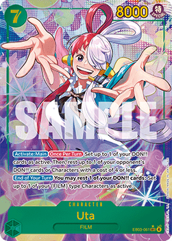 Uta (EB03-061) (V.2) EB03 Alternate Art Near Mint Englisch
