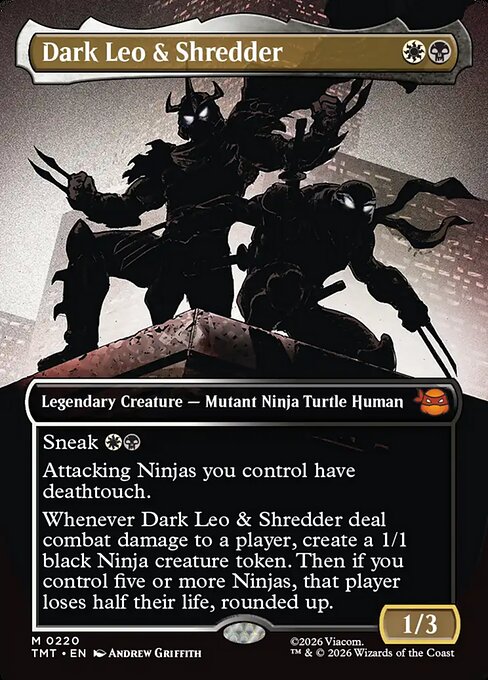 Dark Leo & Shredder (V.1) XTMT-220 Mythic Near Mint Englisch Foil