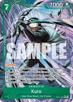Kuro (OP15-025) (V.2) OP15 Alternate Art Played Englisch