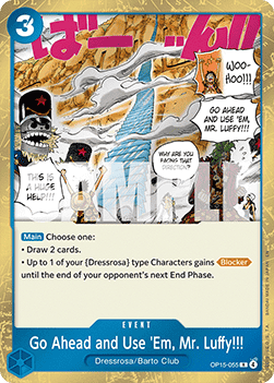 Go Ahead and Use 'Em, Mr. Luffy!!! (OP15-055) OP15 Near Mint Englisch