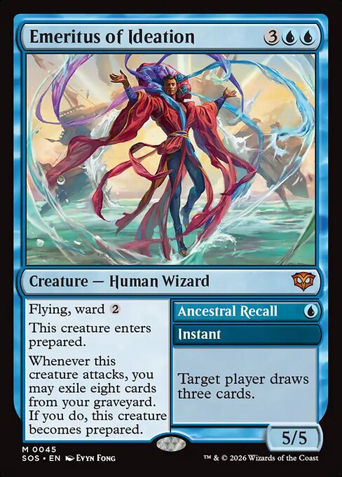 Emeritus of Ideation // Ancestral Recall SOS-45 Mythic Near Mint Englisch Foil
