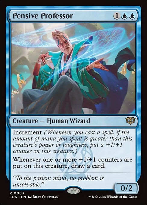 Pensive Professor SOS-63 Rare Near Mint Englisch Foil