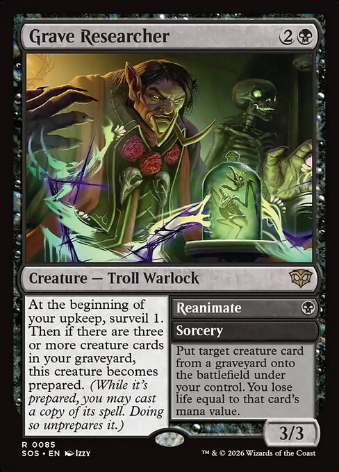 Grave Researcher // Reanimate SOS-85 Rare Near Mint Englisch
