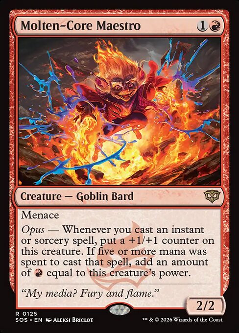 Molten-Core Maestro SOS-125 Rare Near Mint Englisch Foil