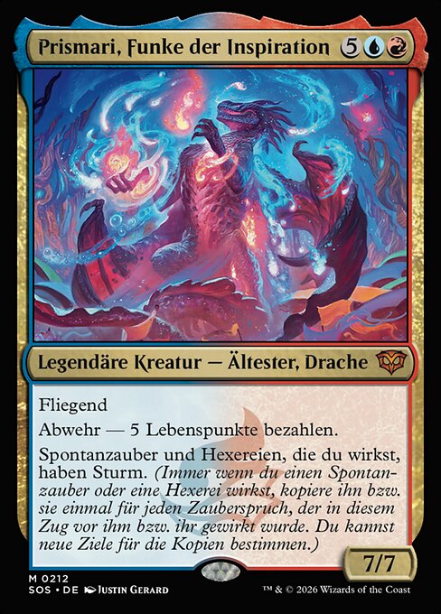 Prismari, Funke der Inspiration SOS-212 Mythic Excellent Deutsch