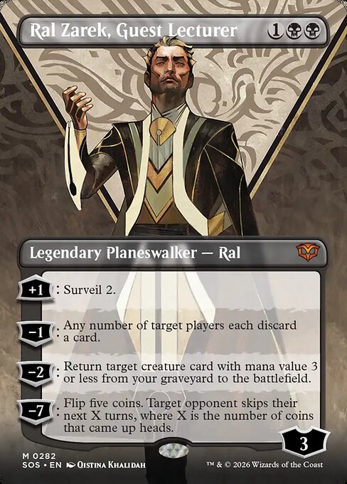 Ral Zarek, Guest Lecturer XSOS-282 Mythic Near Mint Englisch Foil