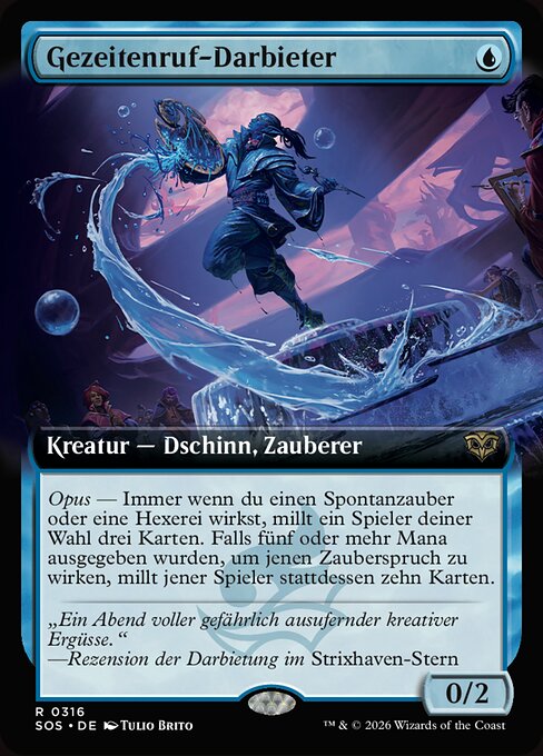 Gezeitenruf-Darbieter XSOS-316 Rare Near Mint Deutsch Foil