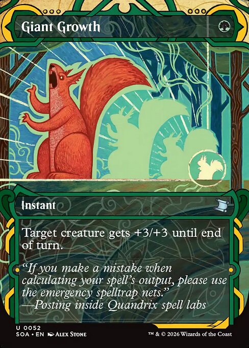 Giant Growth (V.1) SOA-52 Uncommon Near Mint Englisch Foil