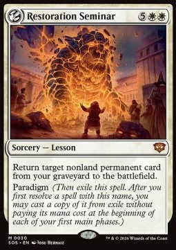 Restaurationsseminar SOS-30 Mythic Near Mint Deutsch Foil