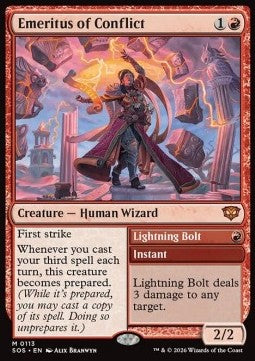 Emerita des Konflikts // Blitzschlag SOS-113 Mythic Near Mint Deutsch Foil