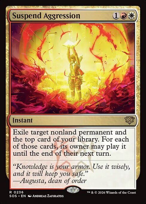 Suspend Aggression SOS-236 Rare Near Mint Englisch Foil
