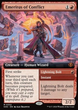Emerita des Konflikts // Blitzschlag XSOS-332 Mythic Near Mint Deutsch Foil