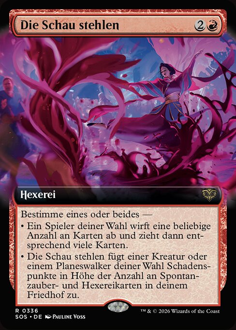 Die Schau stehlen XSOS-336 Rare Near Mint Deutsch Foil
