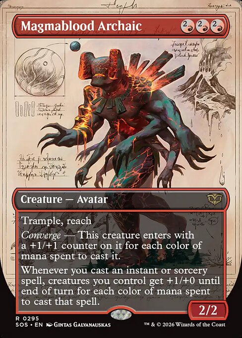 Magmablood Archaic XSOS-295 Rare Near Mint Englisch Foil
