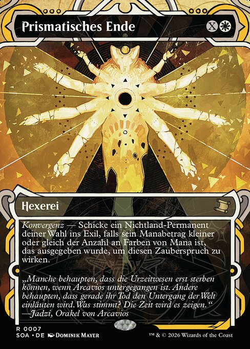Prismatisches Ende SOA-7 Rare Near Mint Deutsch Foil