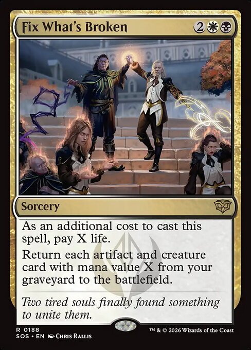 Fix What's Broken SOS-188 Rare Near Mint Englisch Foil