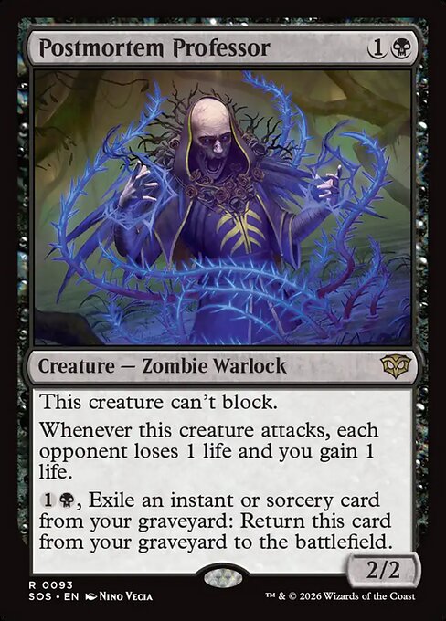 Postmortem Professor SOS-93 Rare Near Mint Englisch Foil