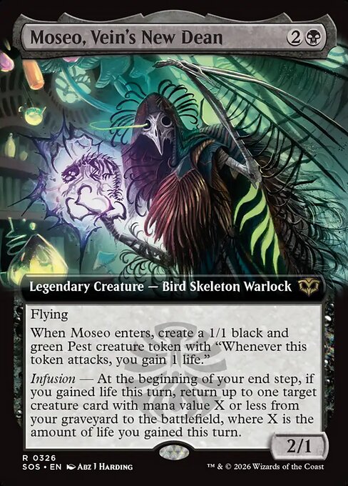 Moseo, Vein's New Dean XSOS-326 Rare Near Mint Englisch Foil