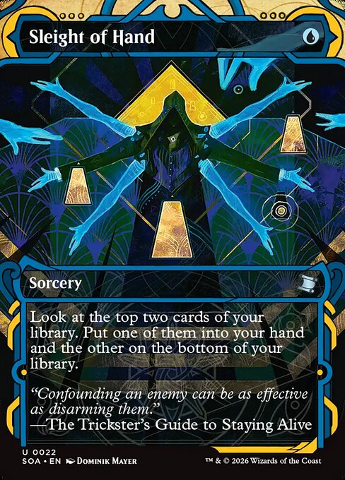 Sleight of Hand (V.1) SOA-22 Uncommon Near Mint Englisch Foil