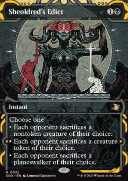 Sheoldreds Edikt SOA-32 Rare Near Mint Deutsch Foil