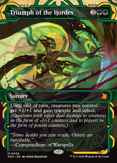 Triumph of the Hordes (V.1) SOA-59 Mythic Near Mint Englisch Foil