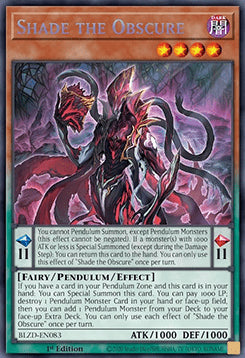 Shade the Obscure (V.1) BLZD-EN083 Secret Rare Near Mint Englisch 1. Auflage