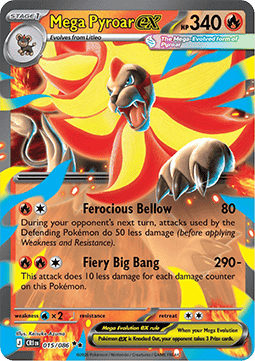 Mega Pyroleo Excellent CRI-015 Near Mint Deutsch