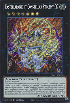 Ex-Wandelsternritter Sternzeichen-Kundler Ptolemy Ω7 BLGG-DE018 Secret Rare Excellent Deutsch 1. Auflage