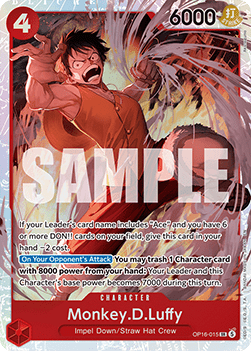 Monkey.D.Luffy (OP16-015) (V.1) OP16 Super Rare Excellent Englisch