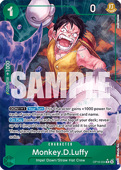 Monkey.D.Luffy (OP16-034) (V.2) OP16 Alternate Art Near Mint Englisch