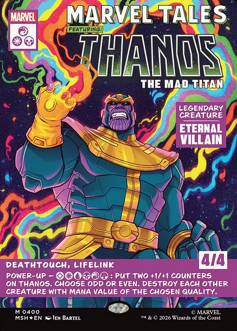 Thanos, the Mad Titan (V.2) XMSH-400 Mythic Near Mint Englisch Foil