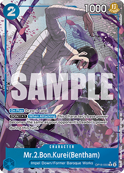 Mr.2.Bon.Kurei(Bentham) (OP16-055) (V.2) OP16 Alternate Art Excellent Englisch