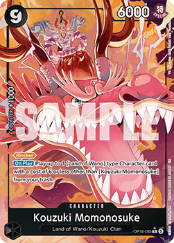 Kouzuki Momonosuke (OP16-085) (V.2) OP16 Alternate Art Near Mint Englisch