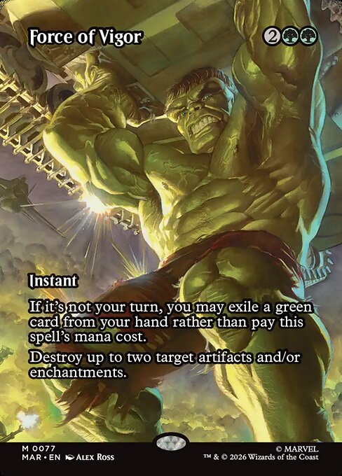 Force of Vigor MAR-77 Mythic Near Mint Englisch