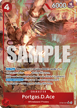 Portgas.D.Ace (ST30-007) (V.2) ST30 Alternate Art Near Mint Englisch